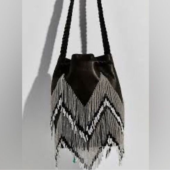 Free People x Enshalla Beaded Bucket Bag - Picture 4 of 12
